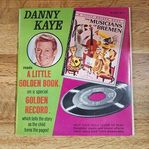 Musicians of Bremen Read and Hear Book & Record Little Golden Books 45 rpm Vinta